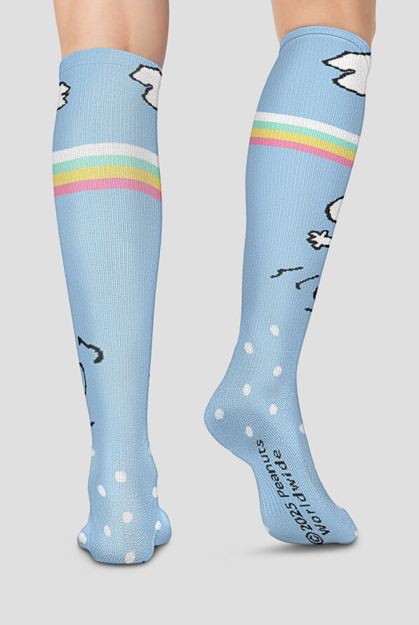 Tooniforms Peanuts  A Boy and His Dog Women's 10-15 mmHg Light Compression Socks - null - 2