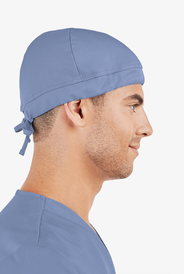 Advantage By Butter-Soft Unisex Drawstring STRETCH Scrub Hat - Ceil Blue - 4