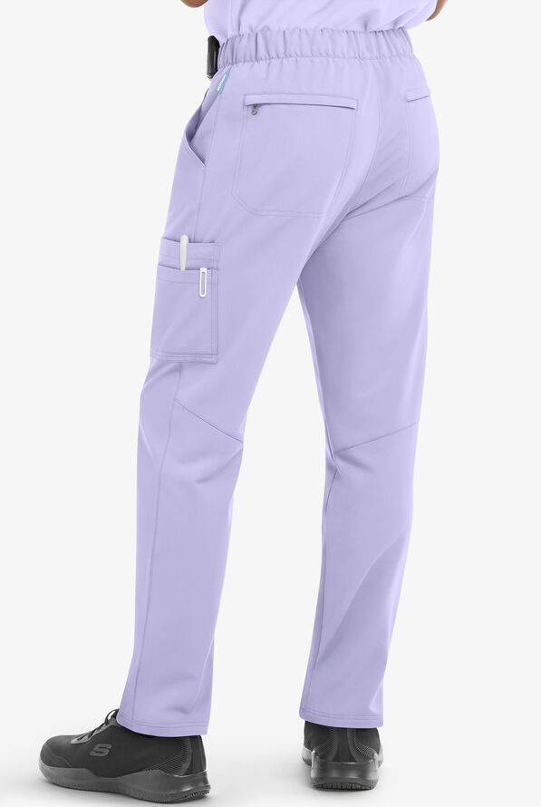 MOVEMENT by Butter-Soft Hadar Men's 9-Pocket Cargo STRETCH Scrub Pants - Grape Haze - 2