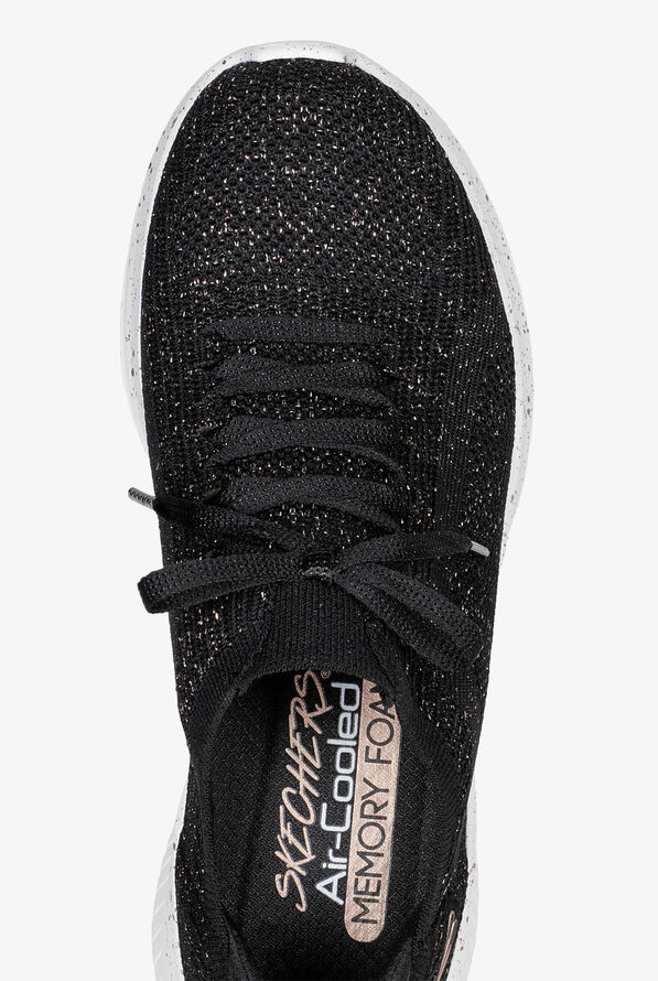  Skechers Sport Women's Ultra Flex 3.0 Daily Mood Black/Rose Gold Athletic Lace Up Nursing Shoes - null - 2