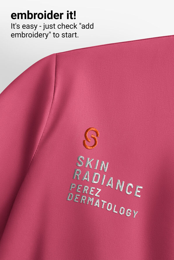 HH Works by Healing Hands Monica Women's 4-Pocket STRETCH V-Neck Scrub Top - Cherry Wine - 5