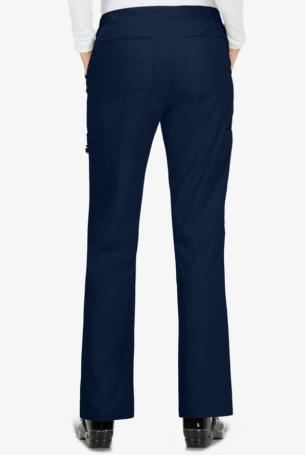 koi Basics Holly Women's 8-Pocket STRETCH Cargo Scrub Pants - Tall - Navy - 2