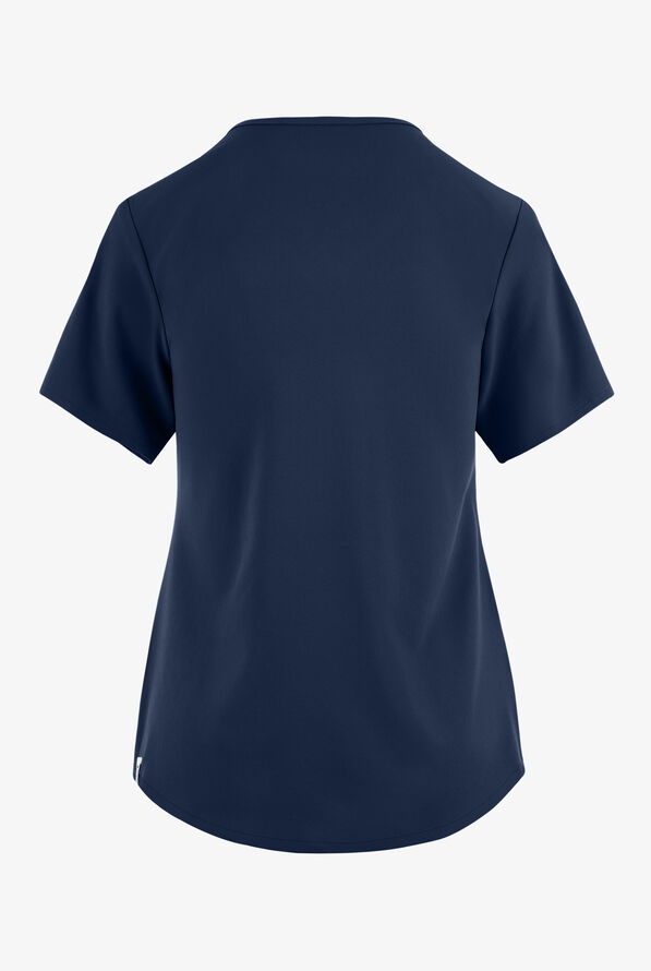 Wink Renew Women's 4-Pocket STRETCH V-Neck Scrub Top - Navy - 4