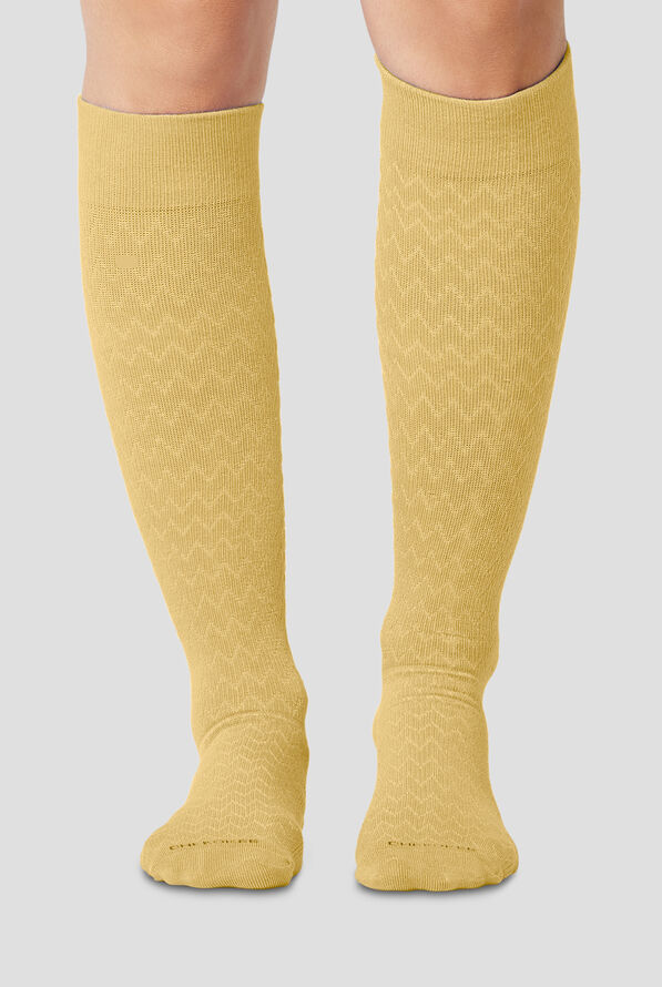 Cherokee True Support Women's 10-15 mmHg Wide Light Compression Socks - Sweet Honey - 1