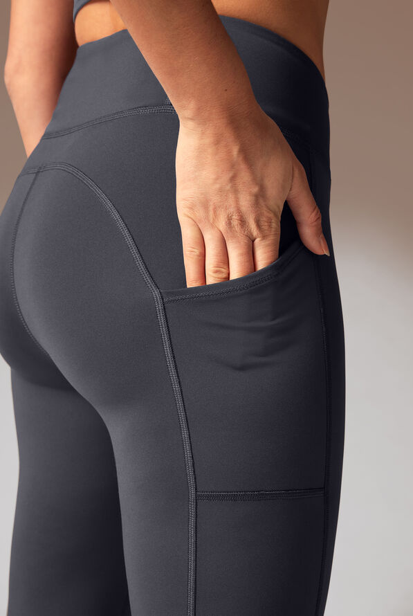 Hypothesis Homeodynamic Women&rsquo;s Yoga-Inspired 3-Pocket Leggings - Pewter - 7