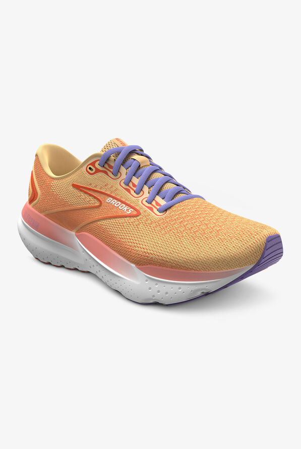 Brooks Women's Glycerin 21 Sunburst/Nasturtium/Purple Athletic Lace Up Nursing Shoes - null - 1