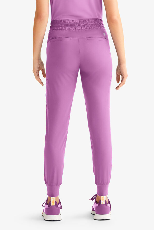 HH Works by Healing Hands Rhea Women's 6-Pocket STRETCH Cargo Jogger Scrub Pants - Meta Mauve - 3