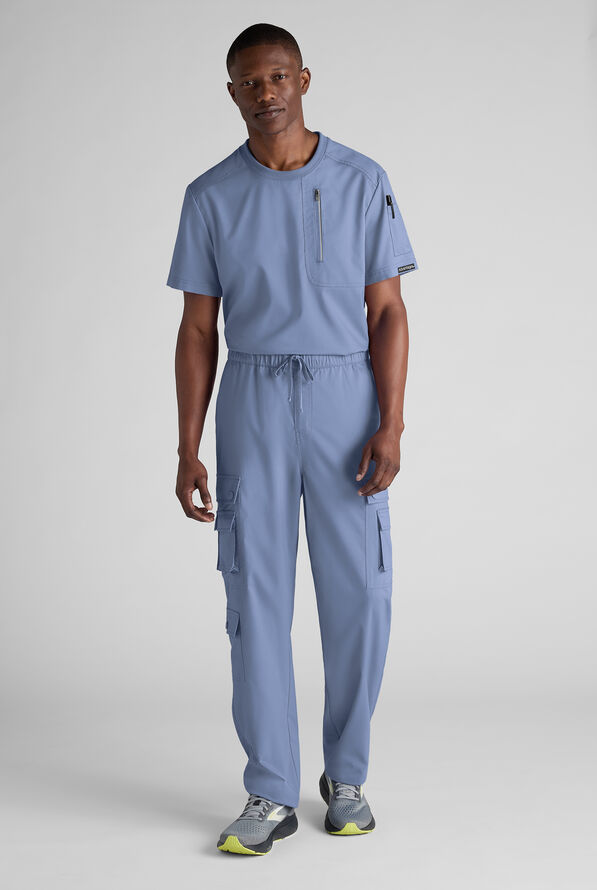 Advantage STRETCH Men's 10-Pocket Cargo Scrub Pant - Ceil Blue - 8