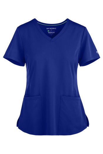 HH Works by Healing Hands Monica Women's 4-Pocket STRETCH V-Neck Scrub Top