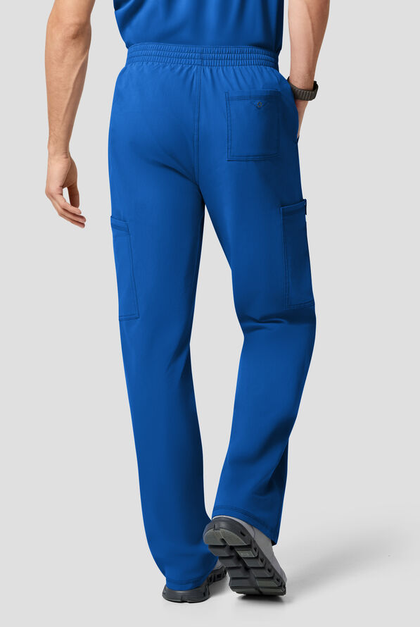 Dickies Forge Men's 6-Pocket Straight Leg Cargo Scrub Pants - Royal - 4