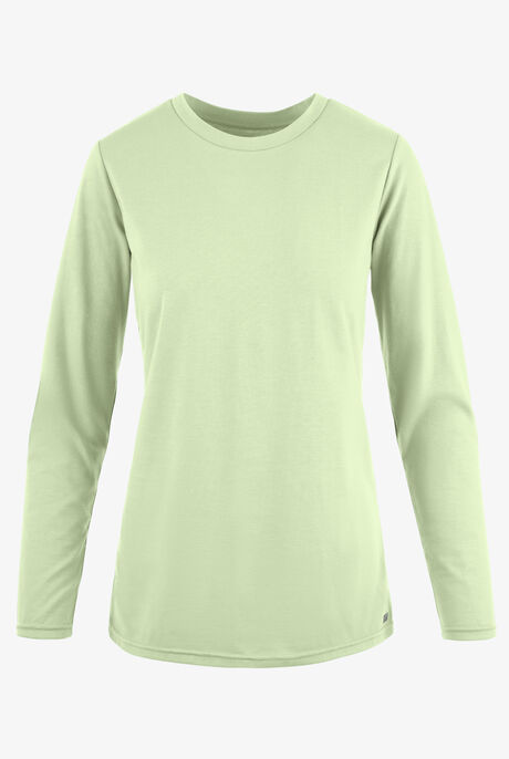 Butter-Soft Originals Women's STRETCH Cotton-Rich Long Sleeve Crew Neck Knit Underscrub