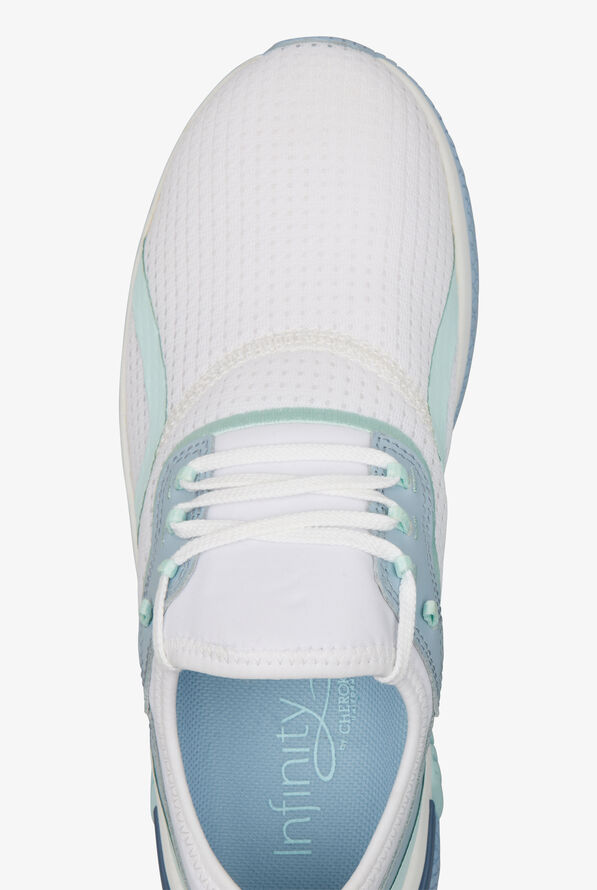 Infinity Women's Dart Sea Foam/White Athletic Lace Up Nursing Shoes - null - 2