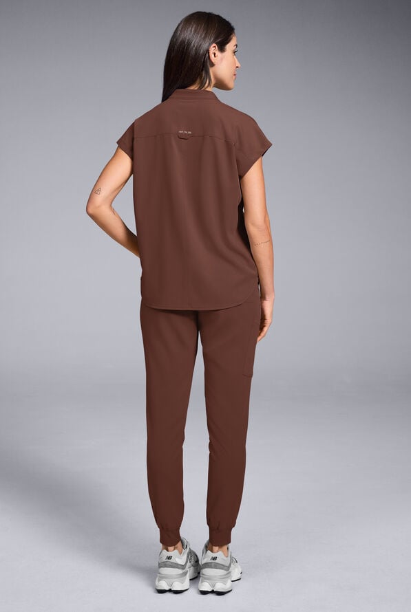 Blusa m&eacute;dica Hypothesis Meta de talla holgada con mangas dolm&aacute;n para mujer - Bitter Chocolate - 6