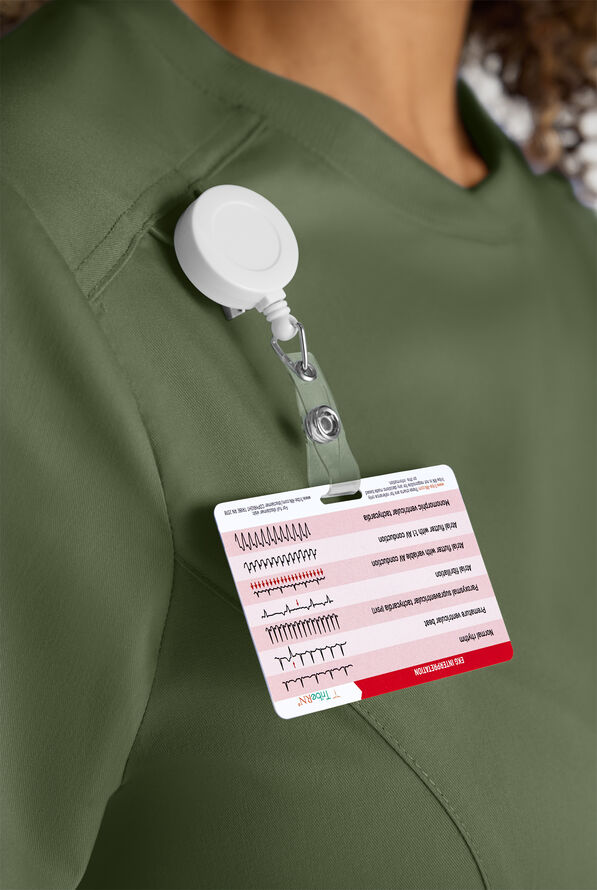 Blusa médica Butter-Soft STRETCH FLXTEK+ con cuello redondo y 3 bolsillos para mujer - Light Olive - 2