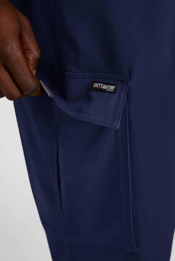 Pantal&oacute;n m&eacute;dico Grey's Anatomy&trade; by Barco Emerge Nolan STRETCH estilo cargo con 3 bolsillos para hombre - Indigo - 6