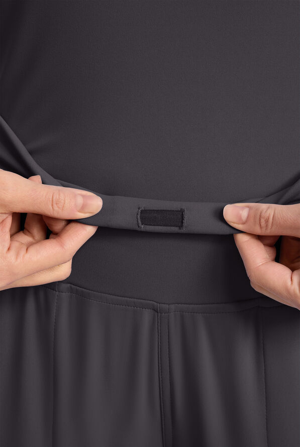 Cherokee Achieve Women's 5-Pocket STRETCH Cargo Jogger Knit Scrub Pants - Pewter - 3