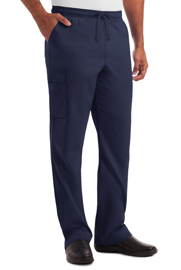 Strictly Scrubs Men's 6-Pocket Cargo Scrub Pants - Navy - 1