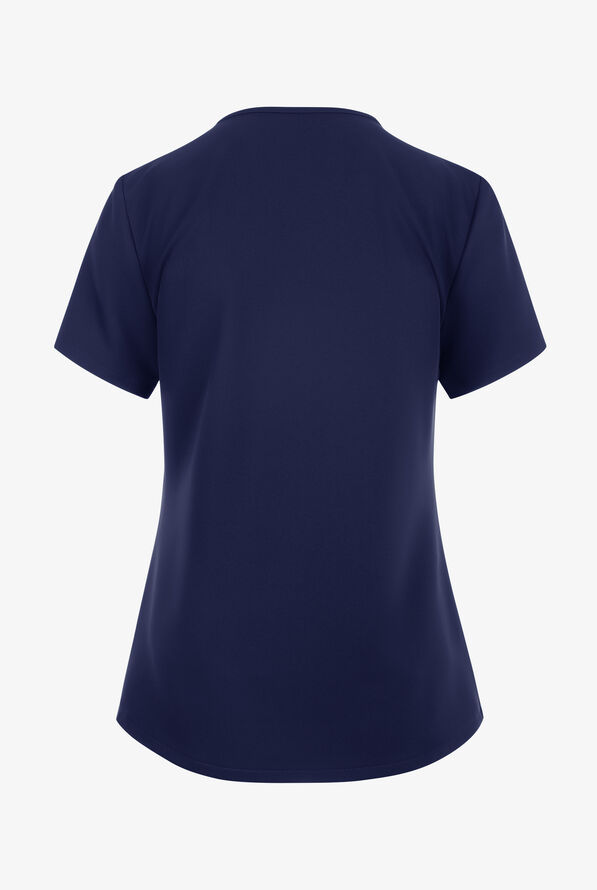 Cherokee Workwear Originals Ultra Women's 3-Pocket V-Neck Scrub Top - Navy - 2