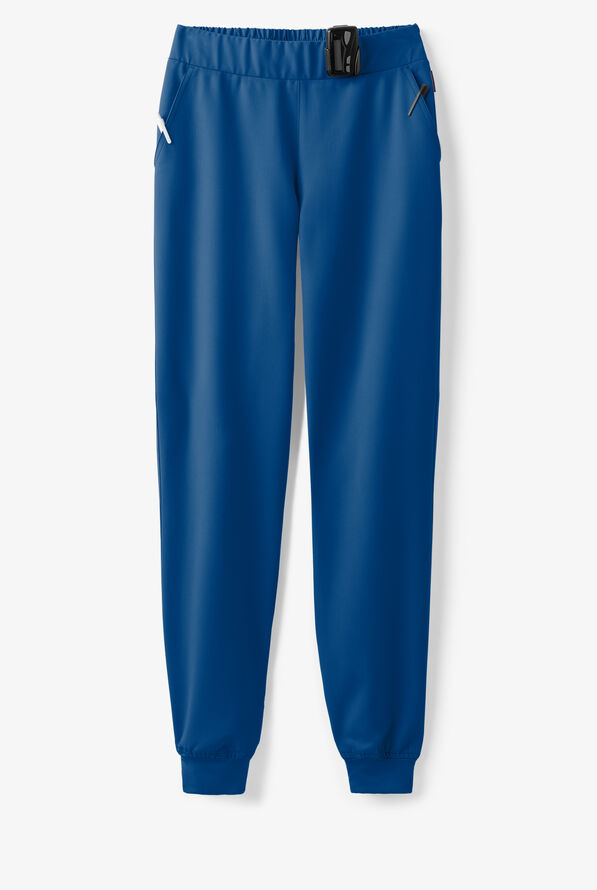 MOVEMENT by Butter-Soft Vega Women's 5-Pocket Flat Front Jogger STRETCH Scrub Pants - Tall - Royal - 5