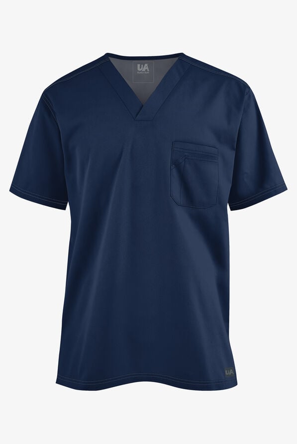 Camisa m&eacute;dica Butter-Soft Core by UA&trade; con canes&uacute; y 1 bolsillo para hombre - Navy - 1