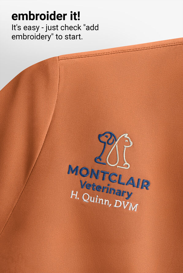 Dickies EDS NXT Women's 4-Pocket V-Neck Scrub Top - Ginger Glow - 3