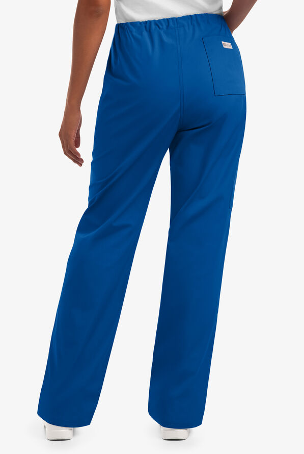 UA Best Buy Scrubs Unisex 3-Pocket Drawstring Pant - Short - Royal - 3