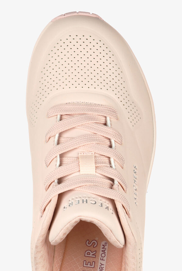 Zapatillas deportivas Skechers Street Uno Frosty Kicks Light Pink Durabuck con cordones para mujer - null - 2