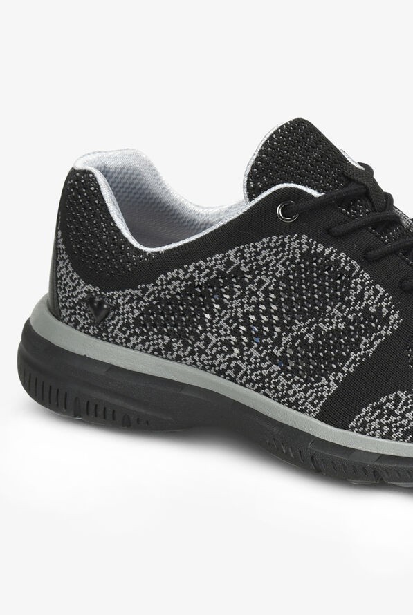  Align&trade; Women's Tabor Black Woven Athletic Lace Up Nursing Shoes - Black - 4