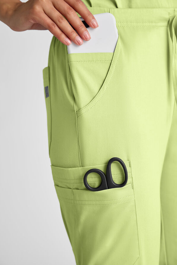 Butter-soft STRETCH Women's Scrub Set - Cool Matcha - 3