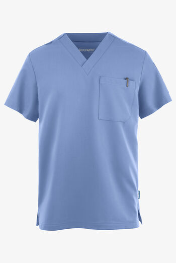 Camisa m&eacute;dica MOVEMENT BY BUTTER-SOFT Mars con cuello en V y 2 bolsillos para hombre