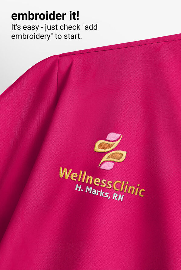 Blusa m&eacute;dica Easy STRETCH Leila con ojales con lazos y 3 bolsillos para mujer - Flirt - 7