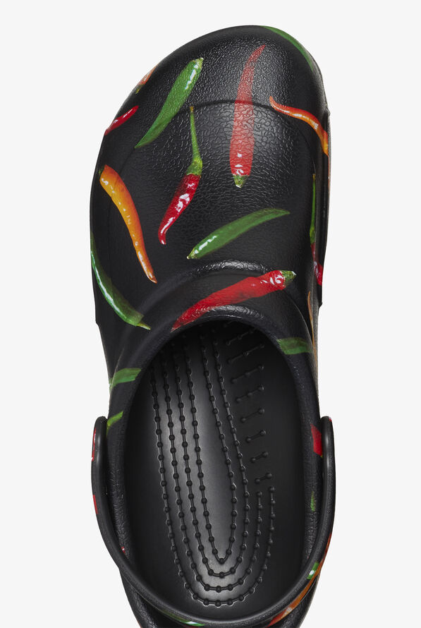 Crocs Unisex Bistro Graphic Pepper/Black Clogs - null - 2