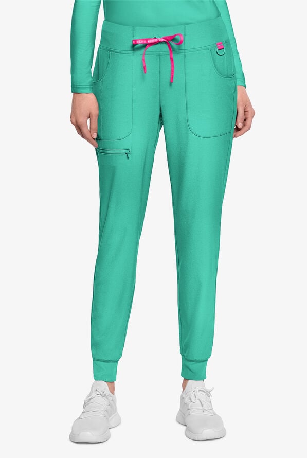 Med Couture Amp Women's 6-Pocket STRETCH Jogger Scrub Pant - Mint Condition - 1