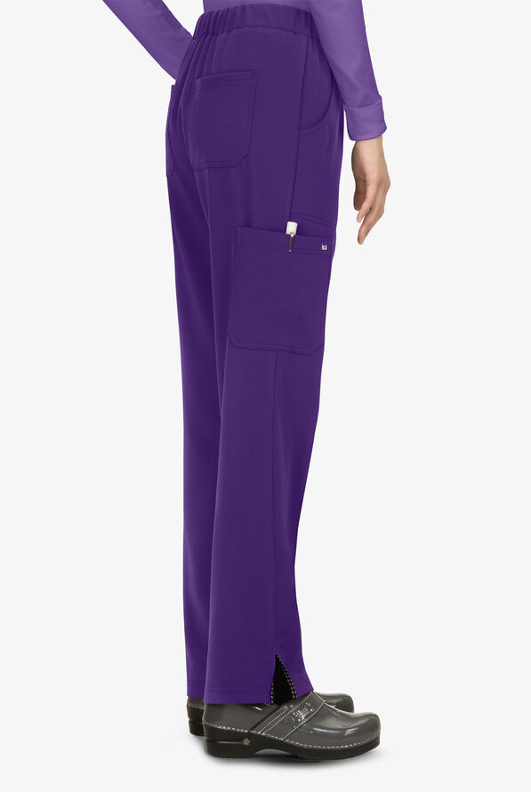 koi Next Gen Everyday Hero Women's 5-Pocket STRETCH Drawstring Cargo Scrub Pant - Grape - 2