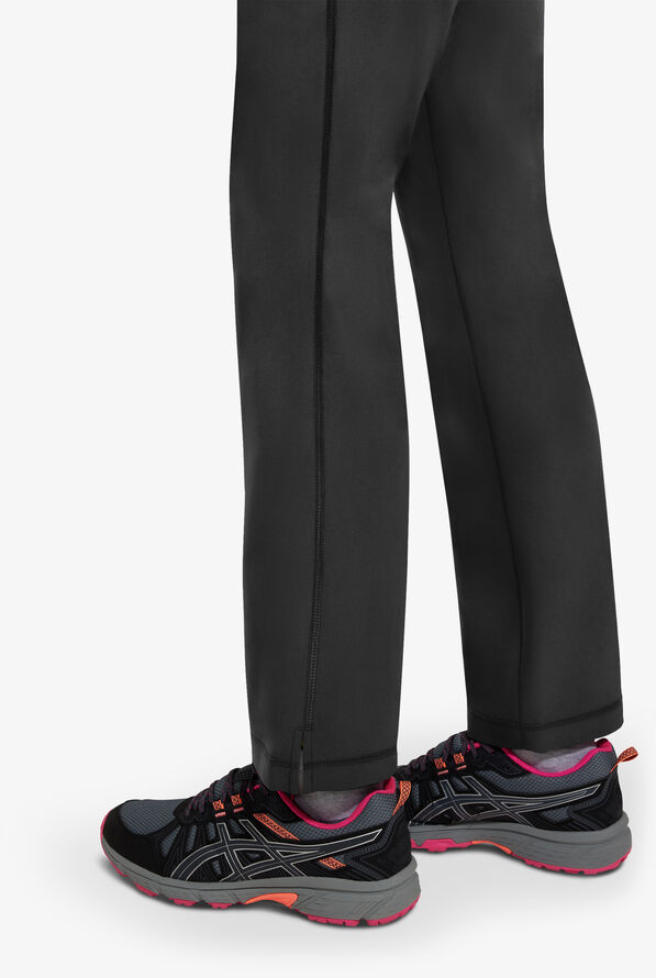 Healing Hands 360 Nisha Women's 6-Pocket STRETCH Rib Knit Waistband Drawstring Scrub Pants - Black - 2