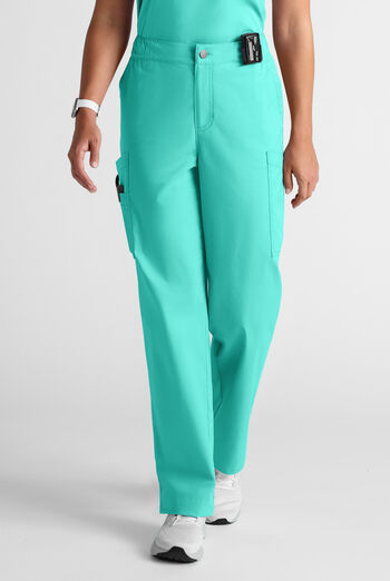 Butter-Soft STRETCH Women's 10-Pocket Straight Leg Cargo Scrub Pants