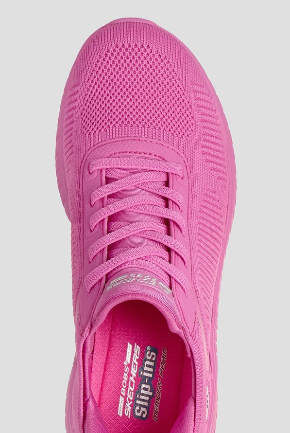 Skechers Bobs Sport Hot Pink Women's Slip-Ins Bungee Mesh Sneaker - null - 2