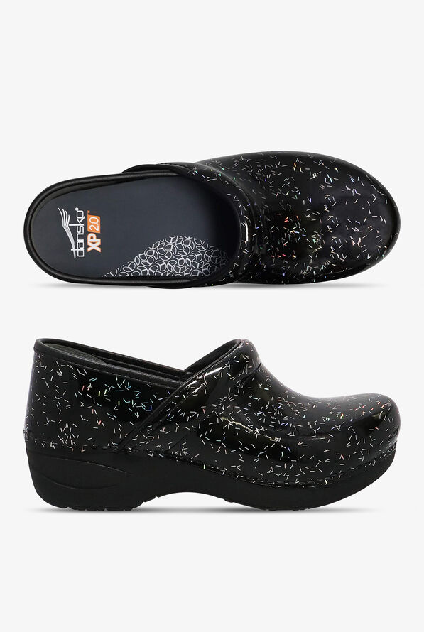 Dansko Women's XP 2.0 Rainbow Flecks Patent Leather Nursing Clogs - null - 1