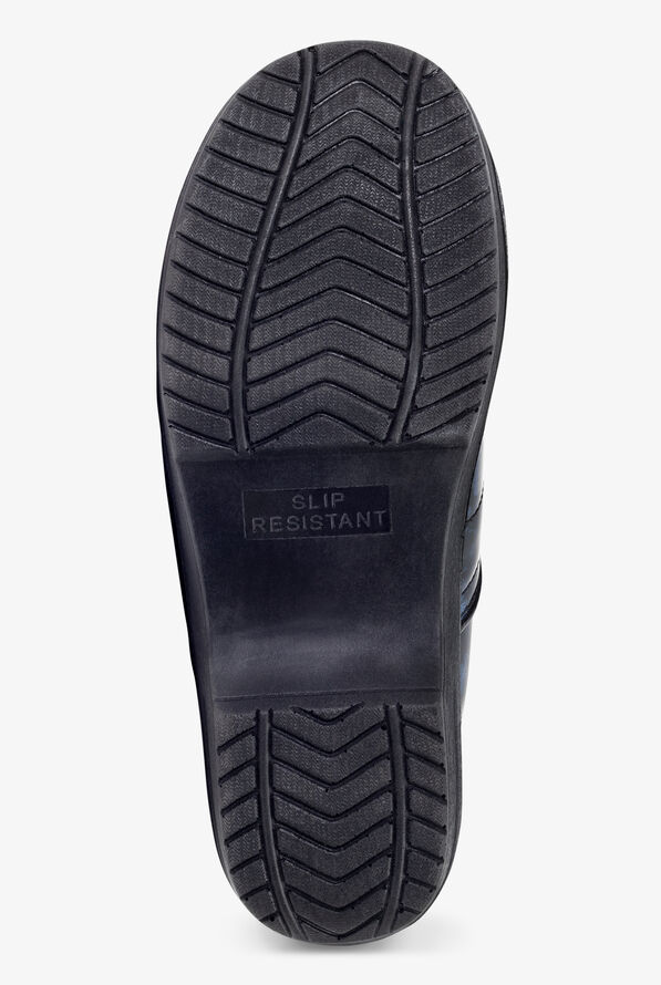 Savvy Women's Brandy Blue Floral Patent Leather Nursing Clogs - null - 6