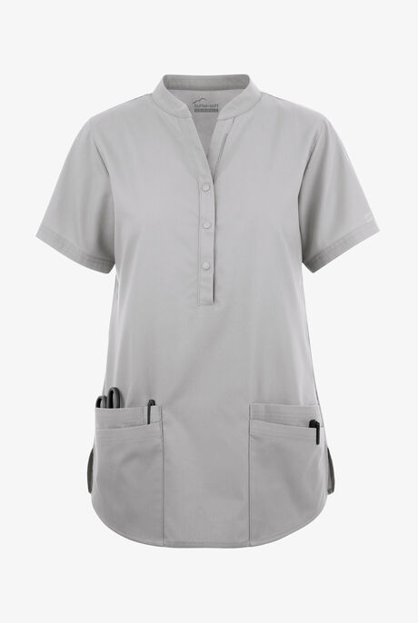 Butter-Soft Originals Women's 6-Pocket Mandarin Collar Scrub Top