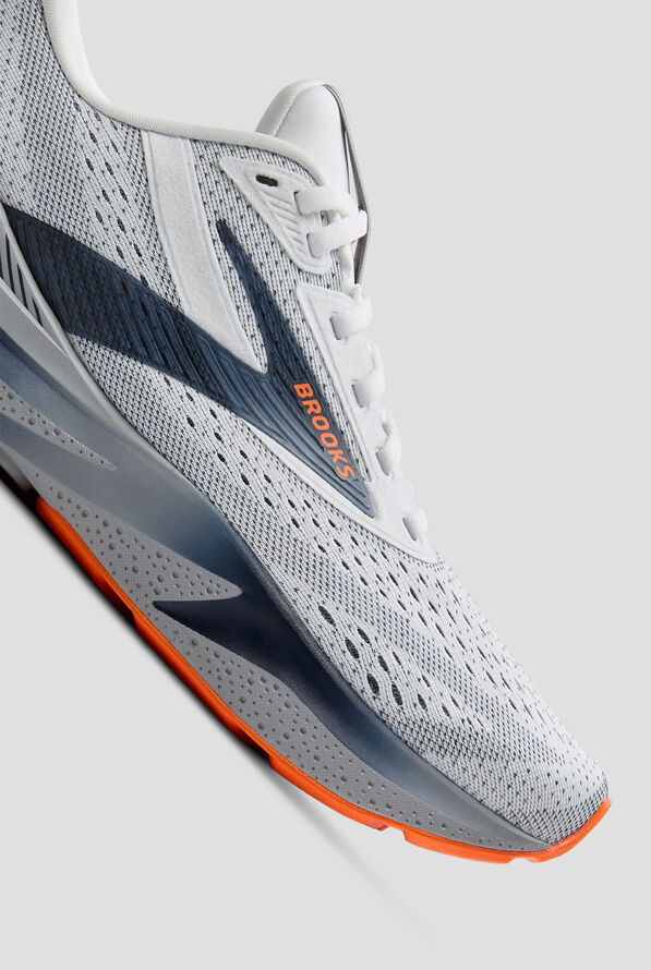 Brooks Men's Adrenaline GTS 24 White/Peacoat/Alloy Athletic Lace Up Shoes - null - 3