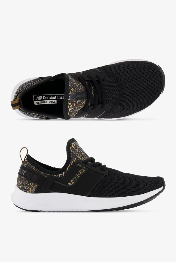 New Balance Women's Nergize Sport Black/Sweet Caramel Athletic Lace Up Nursing Shoes - null - 1