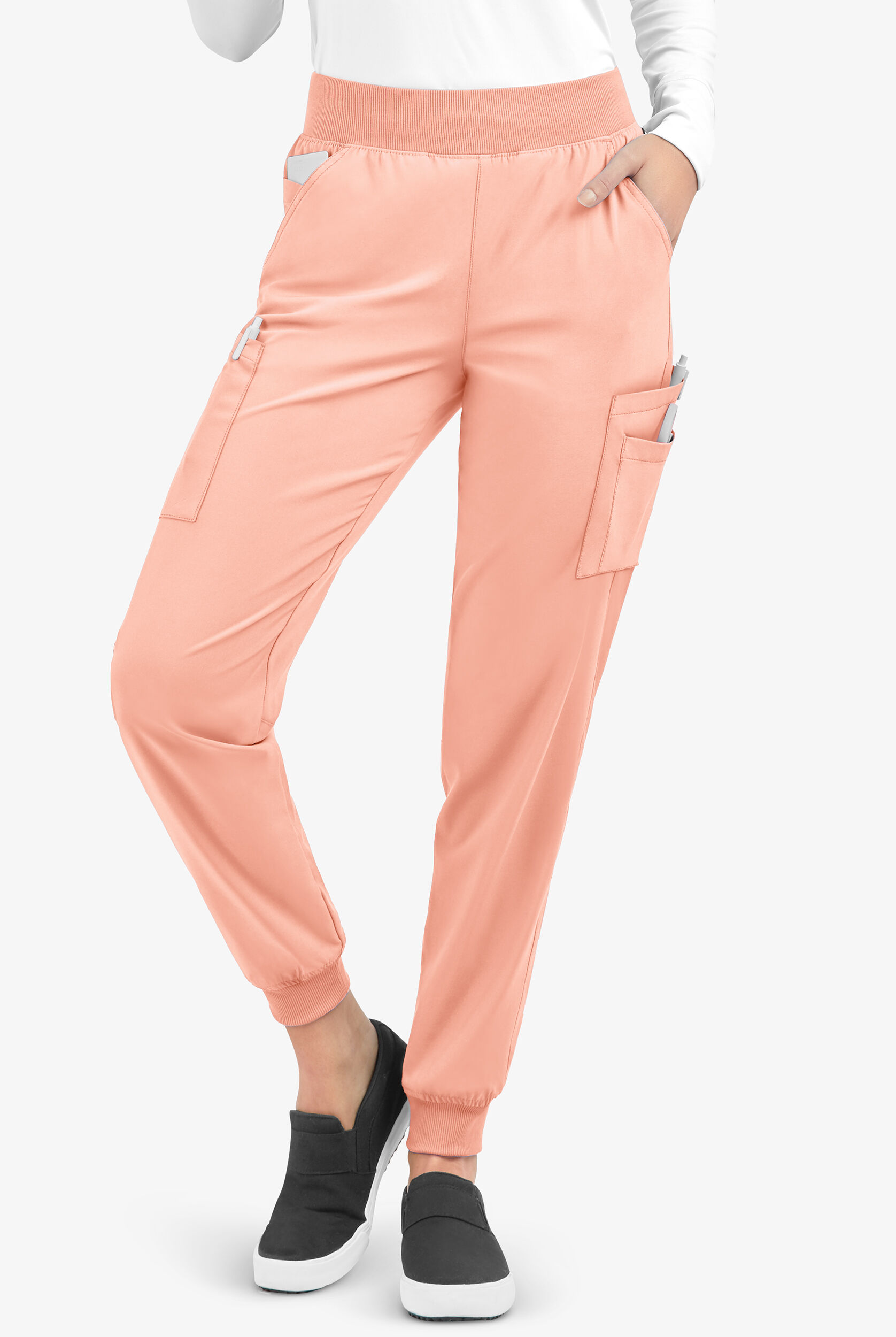 Pantalón médico Easy STRETCH estilo jogger para mujer, Pantalones Médicos  con Cintura Elástica