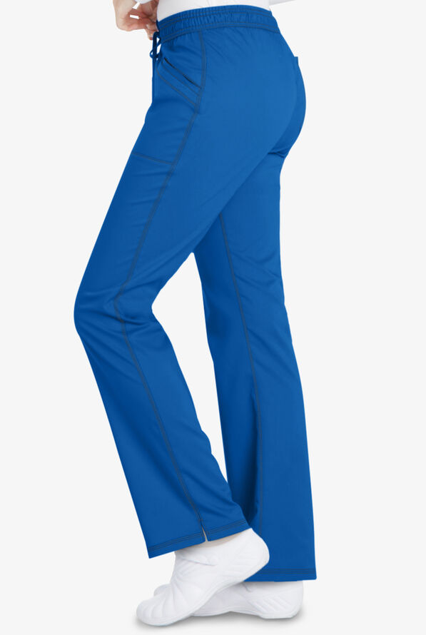 Dickies Essence Women's 4-Pocket STRETCH Drawstring Cargo Scrub Pants - Tall - Royal - 3