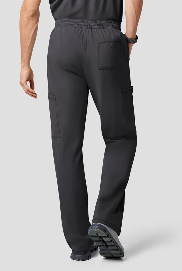 Dickies Forge Men's 6-Pocket Straight Leg Cargo Scrub Pants - Pewter - 4