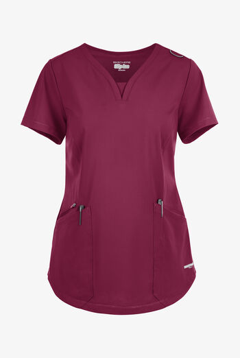 Skechers by Barco Slip-ins Serene Women's 3-Pocket STRETCH Gusset V-Neck Scrub Top