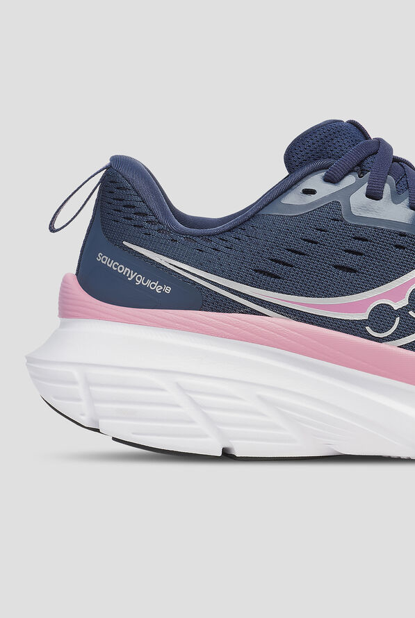 Zapatillas deportivas Saucony Guide 18 Navy/ Orchid con cordones para mujer - null - 4