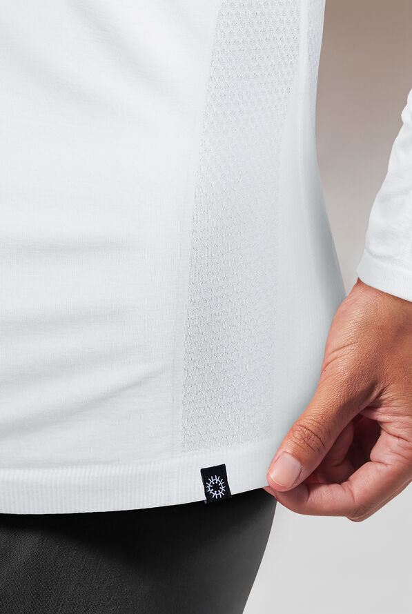 Camiseta m&eacute;dica Hypothesis Inner K Contour con mangas largas y cuello redondo para mujer - White - 6