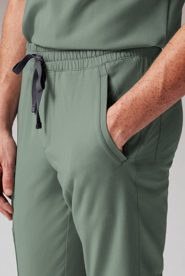 Hypothesis Tactical Men’s 9-Pocket Slim Leg Jogger Scrub Pant - Mineral - 5