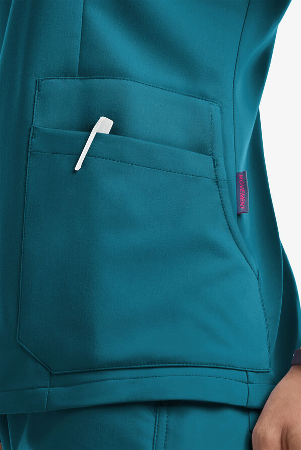 MOVEMENT by ButterSoft MultiPocket Scrub Top, Plus Size Scrub Top